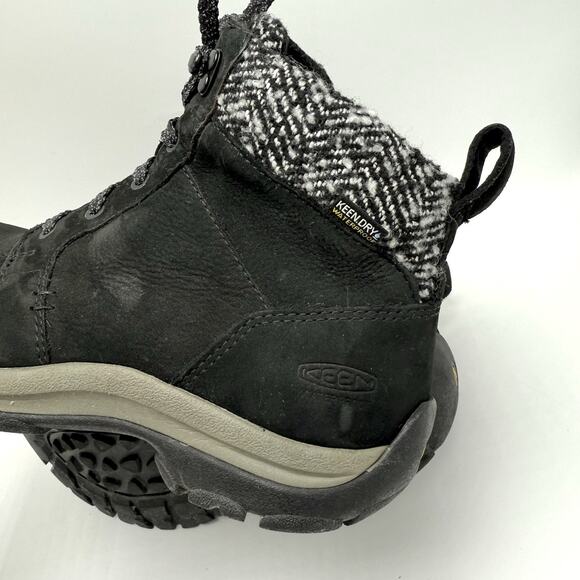 Keen Kaci II 2 Waterproof Mid Winter Hiking Boots Size 7.5 Black Suede Insulated - Picture 10 of 10